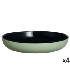 Luminarc 4 Assiettes 21cm Vicky Vert Sauge
