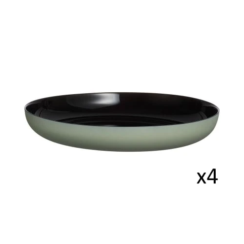 Luminarc 4 Assiettes 25cm Vicky Vert Sauge 2 Luminarc 4 Assiettes 25cm Vicky Vert Sauge