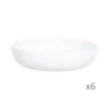 Luminarc 6 Assiettes à Couscous 21cm Blanches -Chef&Sommelier-boutique 6 assiettes a couscous 21cm blanches