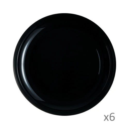 Luminarc 6 Assiettes à Couscous 25cm Noires 5 Luminarc 6 Assiettes à Couscous 25cm Noires – Image 3