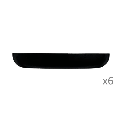 Luminarc 6 Assiettes à Couscous 25cm Noires 3 Luminarc 6 Assiettes à Couscous 25cm Noires