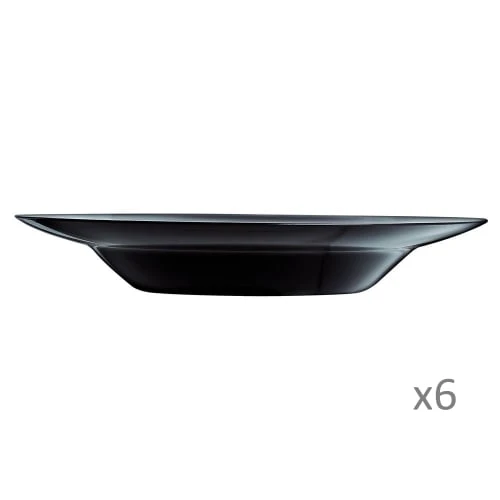 Luminarc 6 Assiettes à Pâtes Noire 3 Luminarc 6 Assiettes à Pâtes Noire