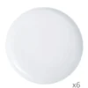 Luminarc 6 Assiettes à Pizza Blanches -Chef&Sommelier-boutique 6 assiettes a pizza blanches