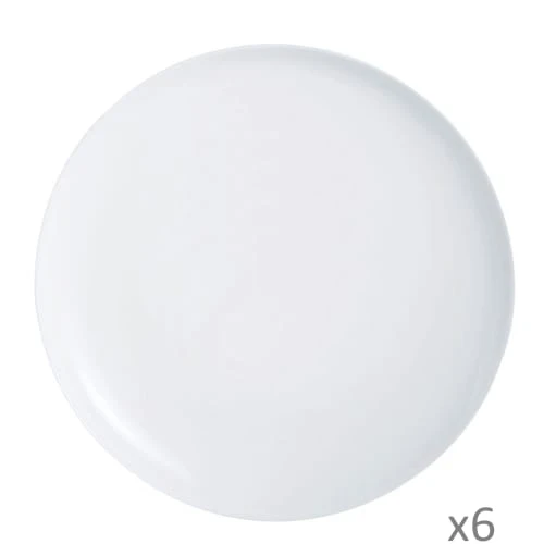 Luminarc 6 Assiettes à Pizza Blanches 3 Luminarc 6 Assiettes à Pizza Blanches