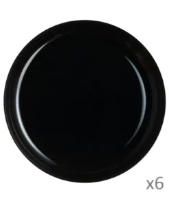 Luminarc 6 Assiettes Creuses à Mezzé 29cm Noires