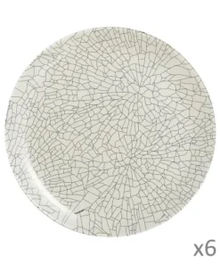 Luminarc 6 Assiettes Plates Mindy Beige 26cm