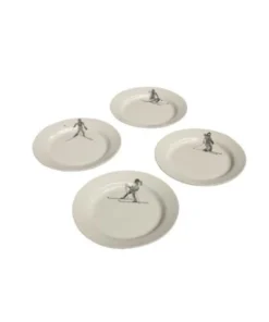 Wadiga Assiette à Dessert En Céramique D21cm - Lot De 4