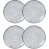 Maisons Du Monde Assiette à Dessert En Grès Imprimé Traits Bleus - Lot De 4 -Chef&Sommelier-boutique assiette a dessert en gres imprime traits bleus 1000 4 8 190166 4