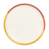 Maisons Du Monde Assiette à Dessert En Grès Jaune, Rouge, Et Beige - Lot De 6 -Chef&Sommelier-boutique assiette a dessert en gres jaune rouge et beige 1000 9 4 231039 1