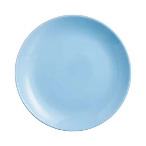 Luminarc Assiette à Dessert En Opale Bleu D19cm 3 Luminarc Assiette à Dessert En Opale Bleu D19cm