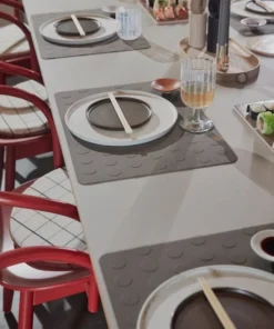 OYOY Living Design Assiette à Dîner Blanc 100% Porcelaine Ø26cm -Chef&Sommelier-boutique assiette a diner blanc 100 porcelaine oe26cm 2