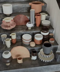 OYOY Living Design Assiette à Dîner Marron 100% Porcelaine Ø26cm 10 OYOY Living Design Assiette à Dîner Marron 100% Porcelaine Ø26cm -Chef&Sommelier-boutique assiette a diner marron 100 porcelaine oe26cm 2