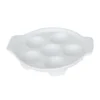 Porcelaine Girard Assiette à Escargots 6 Trous En Porcelaine Blanc -Chef&Sommelier-boutique assiette a escargots 6 trous en porcelaine blanc