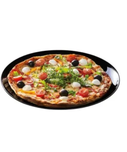 Luminarc Assiette à Pizza Noire D32cm -Chef&Sommelier-boutique assiette a pizza noire d32cm 2