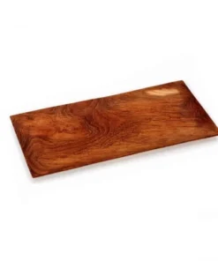 Bazar Bizar Assiette à Sushi En Bois De Teck Moyenne Rectangulaire