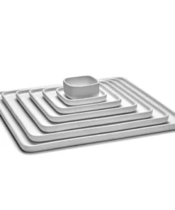 Serax Assiette Carrée En Porcelaine Blanche 16x16cm -Chef&Sommelier-boutique assiette carree en porcelaine blanche 16x16cm 2