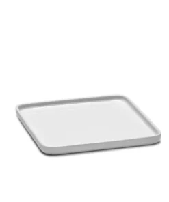 Serax Assiette Carrée En Porcelaine Blanche 16x16cm