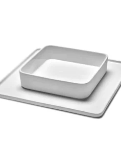 Serax Assiette Carrée En Porcelaine Blanche 20x20cm -Chef&Sommelier-boutique assiette carree en porcelaine blanche 20x20cm 3