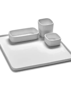 Serax Assiette Carrée En Porcelaine Blanche 20x20cm -Chef&Sommelier-boutique assiette carree en porcelaine blanche 20x20cm 4