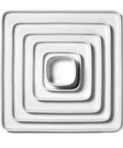 Serax Assiette Carrée En Porcelaine Blanche 20x20cm -Chef&Sommelier-boutique assiette carree en porcelaine blanche 20x20cm 5