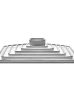 Serax Assiette Carrée En Porcelaine Blanche 24x24cm -Chef&Sommelier-boutique assiette carree en porcelaine blanche 24x24cm 2