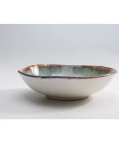 Kare Design Assiette Creuse En Céramique Blanche Et Bleue D20 - Lot De 4 -Chef&Sommelier-boutique assiette creuse en ceramique blanche et bleue d20 lot de 4 4