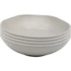 Kare Design Assiette Creuse En Céramique Grise D20 - Lot De 4 -Chef&Sommelier-boutique assiette creuse en ceramique grise d20 lot de 4