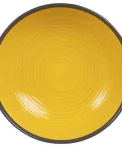 Maisons Du Monde Assiette Creuse En Faïence Jaune Et Verte - Lot De 2 -Chef&Sommelier-boutique assiette creuse en faience jaune et verte 1000 6 25 180835 2