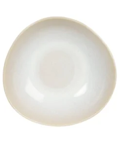 Maisons Du Monde Assiette Creuse En Grès Beige Et Bleu