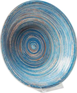 Kare Design Assiette Creuse En Grès Bleu D21 - Lot De 4 -Chef&Sommelier-boutique assiette creuse en gres bleu d21 lot de 4 3