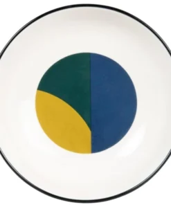 Maisons Du Monde Assiette Creuse En Grès Bleu Marine, Blanc Et Rose - Lot De 6 -Chef&Sommelier-boutique assiette creuse en gres bleu marine blanc et rose 1000 9 34 227707 1