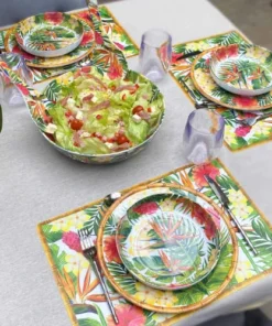 Les Jardins De La Comtesse Assiette Creuse En Mélamine Décoré Par Des Fleurs Exotiques 7 Les Jardins De La Comtesse Assiette Creuse En Mélamine Décoré Par Des Fleurs Exotiques -Chef&Sommelier-boutique assiette creuse en melamine decore par des fleurs exotiques 2