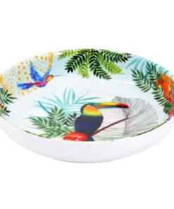 Les Jardins De La Comtesse Assiette Creuse En Mélamine Pure 20 Cm Imprimé De Toucans