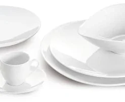 Sibo Homeconcept Assiette Creuse En Porcelaine Blanche Blanc 18 Cm - Lot De 6 -Chef&Sommelier-boutique assiette creuse en porcelaine blanche blanc 18 cm lot de 6 1
