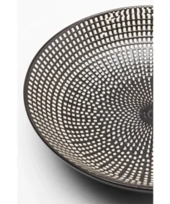 Kare Design Assiette Creuse En Porcelaine Noire Et Blanche D20 - Lot De 4 -Chef&Sommelier-boutique assiette creuse en porcelaine noire et blanche d20 lot de 4 2