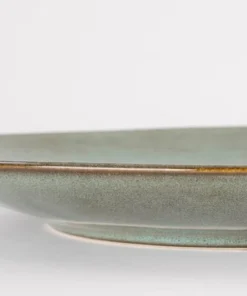 Mica Decorations Assiette De Diner En Céramique Vert D26,5 -Chef&Sommelier-boutique assiette de diner en ceramique vert d26 5 2