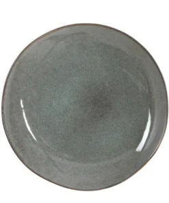 Mica Decorations Assiette De Diner En Céramique Vert D26,5