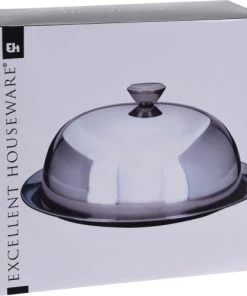 Wadiga Assiette De Présentation Avec Cloche En Inox -Chef&Sommelier-boutique assiette de presentation avec cloche en inox 1