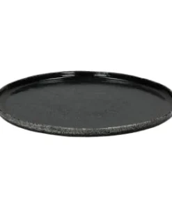 Pomax Assiette De Présentation En Grès Noir