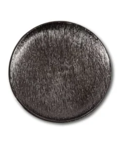 Zago Assiette Décorative En Métal Noire Ø25cm -Chef&Sommelier-boutique assiette decorative en metal noire oe25cm 4