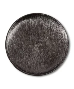 Zago Assiette Décorative En Métal Ø29cm Noire -Chef&Sommelier-boutique assiette decorative en metal oe29cm noire 3