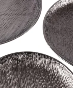 Zago Assiette Décorative En Métal Ø29cm Noire -Chef&Sommelier-boutique assiette decorative en metal oe29cm noire 4