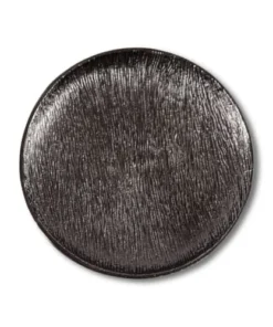 Zago Assiette Décorative En Métal Ø33cm Noire -Chef&Sommelier-boutique assiette decorative en metal oe33cm noire 4
