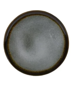 Sibo Homeconcept Assiette Dessert En Grès Artisanal Gris 20 Cm - Lot De 6