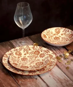 Medard De Noblat Assiette Dessert En Grès Beige/Ocre -Chef&Sommelier-boutique assiette dessert en gres beige ocre 1