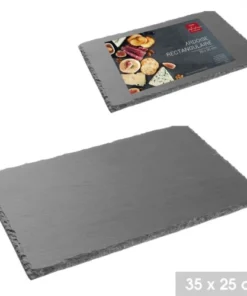 Wadiga Assiette En Ardoise Rectangulaire - 25x35cm -Chef&Sommelier-boutique assiette en ardoise rectangulaire 25x35cm 2