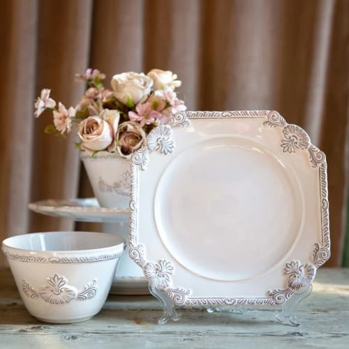 Blanc Mariclo Assiette En Céramique Blanche 22 Cm 5 Blanc Mariclo Assiette En Céramique Blanche 22 Cm – Image 3