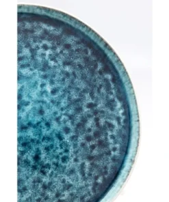 Kare Design Assiette En Grès Bleu D27 - Lot De 2 -Chef&Sommelier-boutique assiette en gres bleu d27 lot de 2 2