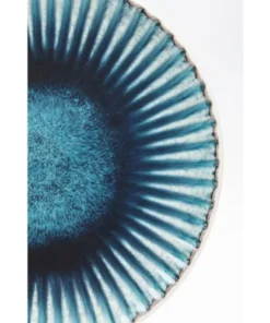 Kare Design Assiette En Grès Bleu Et Blanc D21 - Lot De 4 -Chef&Sommelier-boutique assiette en gres bleu et blanc d21 lot de 4 2