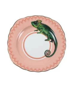 Yvonne Ellen Assiette En Porcelaine Caméléon D16cm